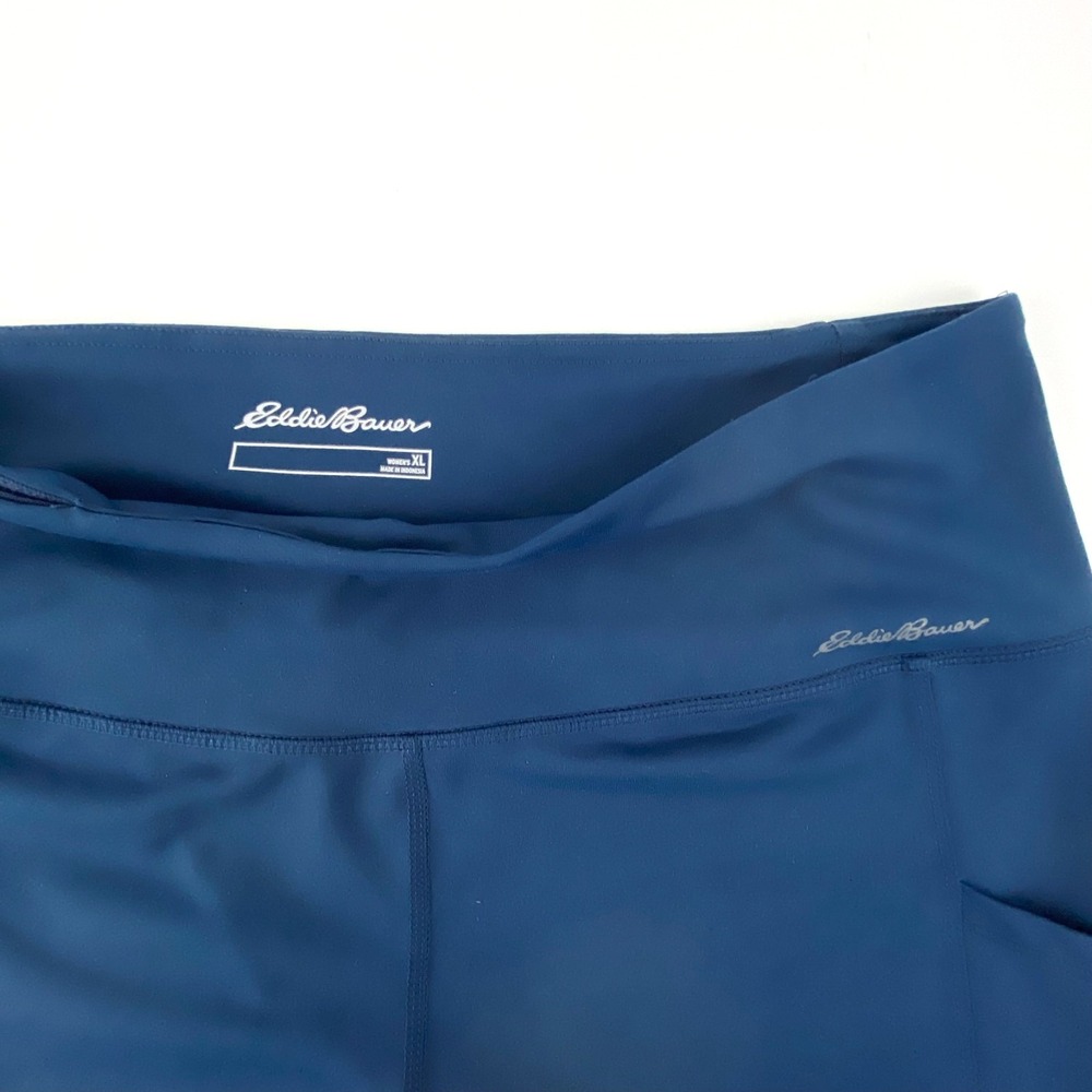Eddie Bauer Workout Pants Women's XL Steel Blue Jeggings Stretch Sports Pants